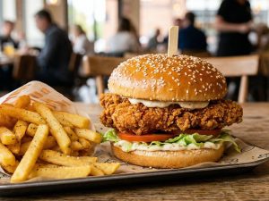 Bukan Camilan Biasa! Burger Crispy Cocok Untuk Teman Santai
